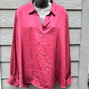 Banana Republic Burgundy Blouse